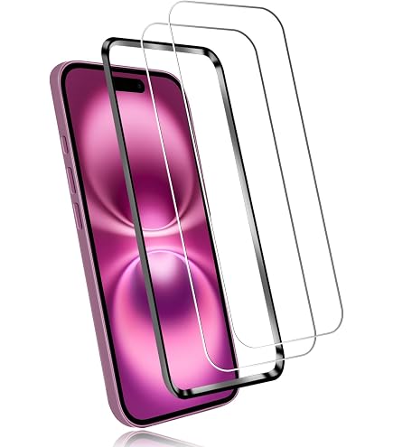 Amazon | 【2+2枚セット ガイド枠付き】 対応 iPhone 16 Plus ガラス